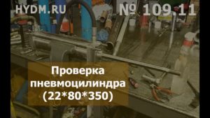 № 109.11  Проверка пневмоцилиндра 80.22.350