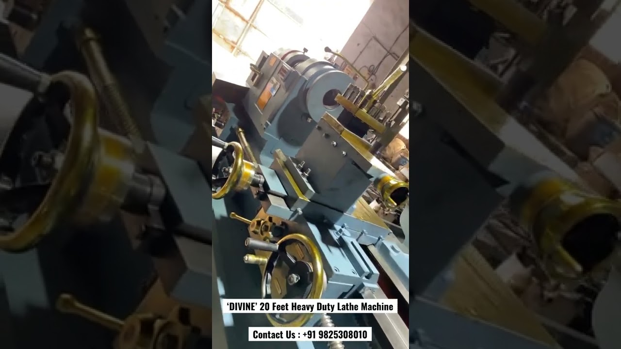 20 Feet Heavy Duty Lathe Machine | DIVINE INDUSTRIES #lathemachine #lathe #divinelathe