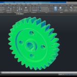 3d моделирование в AutoCAD 2017 детали зубчатого колеса c профилем зуба по эвольвенте