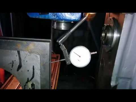 6Т80ш фрезерный milling обкатываем станок после шлифовки стола