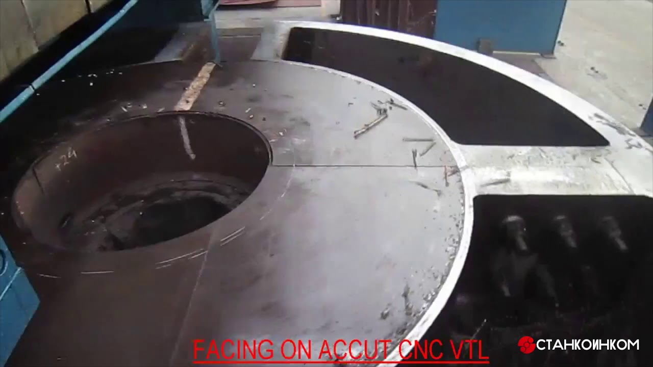 Accut VTL-10000CNC Вертикальный двуколонный токарный станок с ЧПУ