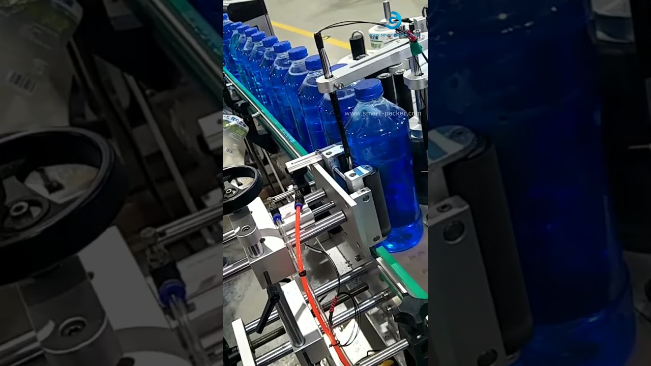 Auto Glas Wasser Flaschen Positionierungs Etikettiermaschine Autoamtischer Flaschenetikett Applikato