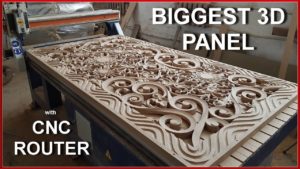 Biggest 3d panel with CNC router