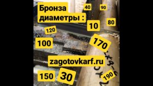 Бронза, Алюминий, Латунь - пруток ГОСТ. Распил и отправка по России в розницу от 1см - заготовкарф.