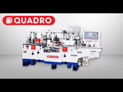 Четырехсторонний продольно-фрезерный станок для коротких заготовок QUADRO. Модель 512 GH