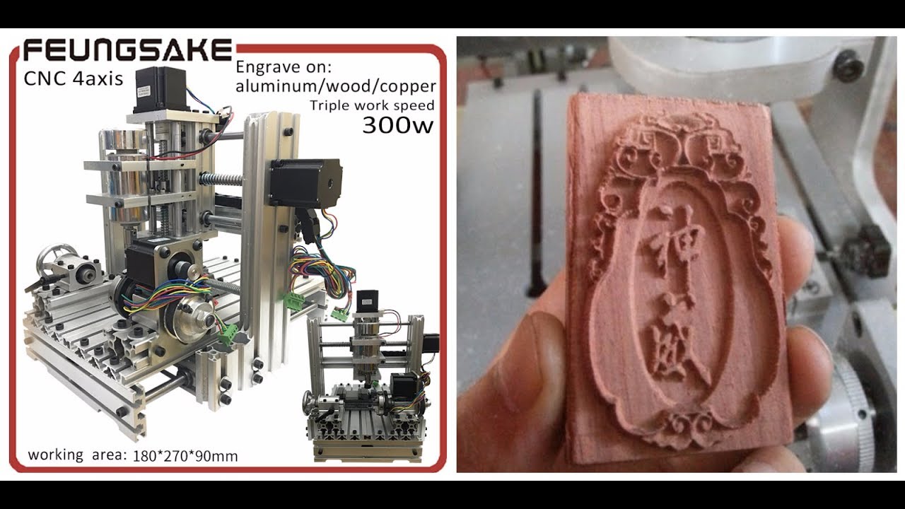 CNC портальный фрезерный станок с 4 мя осями на MACH3