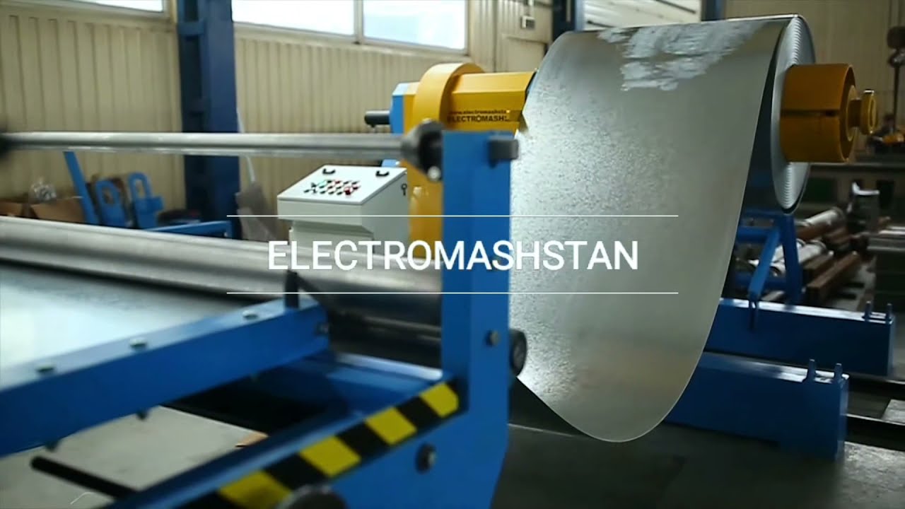 Cross cutting line Electromashstan, Guillotine, Линия поперечной резки, Гильотина.