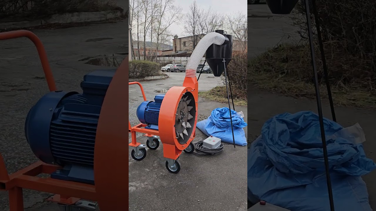 Дробилка Шмель для пластика. Измельчение полистирола в крошку. #полистирол #измельчитель