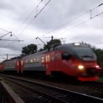 Электропоезд ЭП3Д-0076 с сообщением Артем Приморский 1-Владивосток.