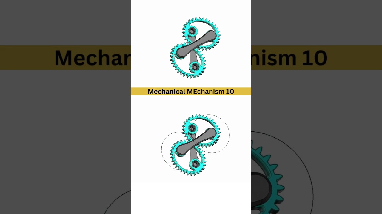 Elliptical Gear train to draw perfect circles #mechanism #mechanical #solidworks #3ddesign
