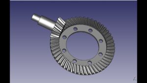 FreeCad Шестерни коническая пара