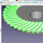 FreeCad Шестерня с круговым зубом