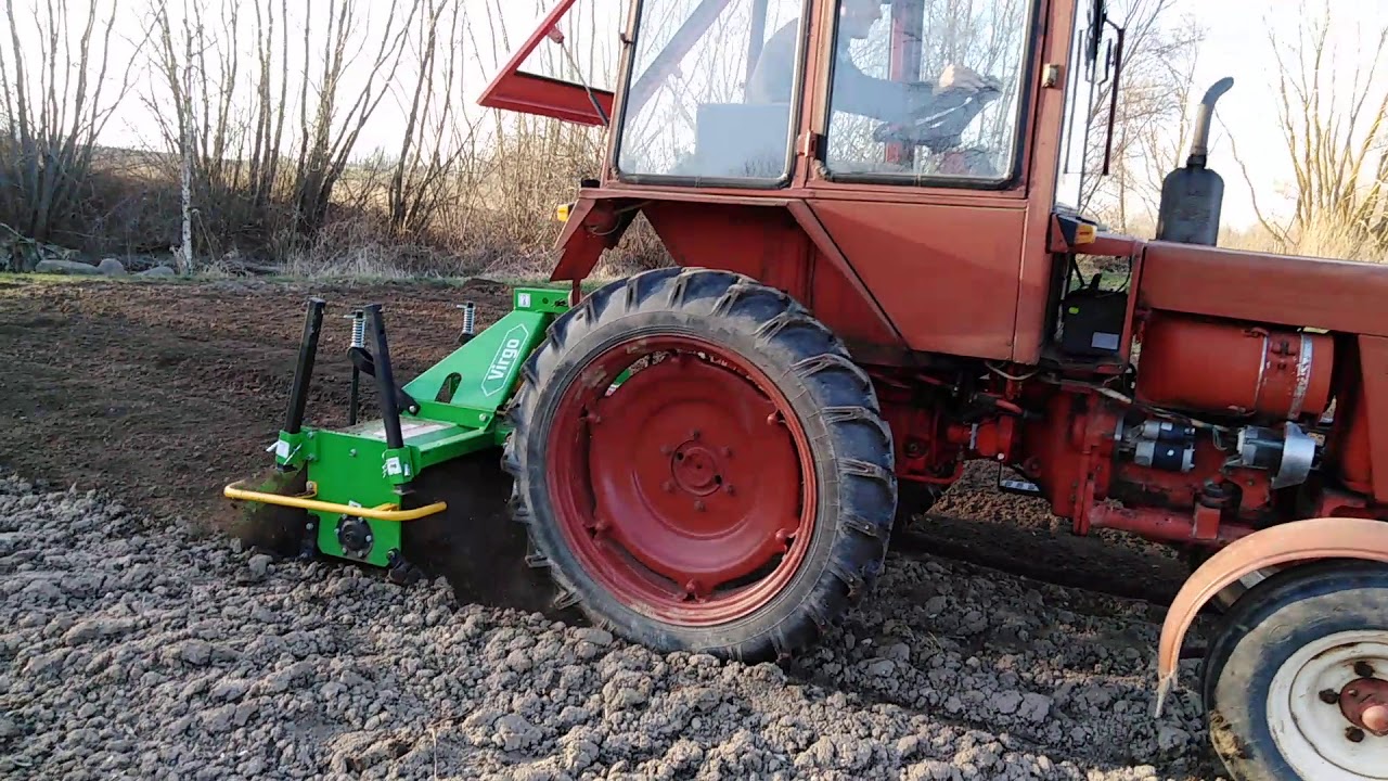 Фрезерование земли с фрезой BOMET 1,6 M