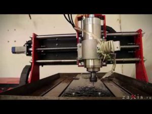 Фрезеровка СТАЛИ на станке ЧПУ ZAXIS // cnc Milling steel