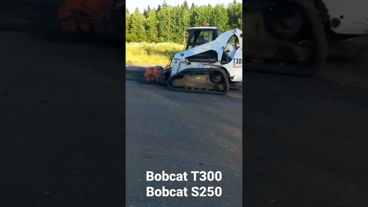 Фрезеровка асфальта, минипогрузчиком Bobcat