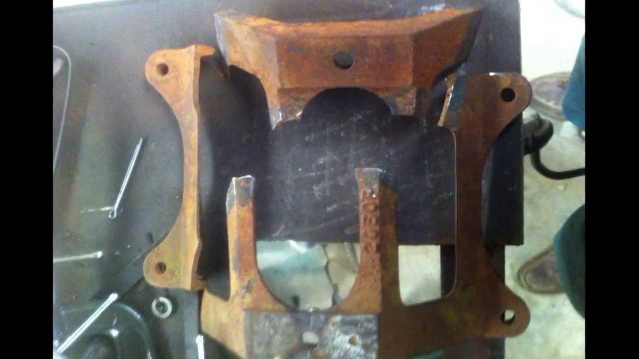 How to Weld a Stover's Cast Iron Pump Base Broken in 5 Pieces with Muggy Weld 77 Electrode