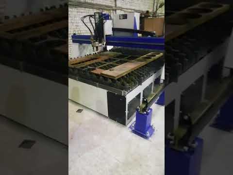 Испытываем станок плазменной резки металла с ЧПУ от ГК МТР ОСА