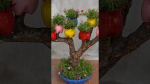 Из пластиковых бутылок идея для посадки растений #избутылок #изпластиковыхбутылок