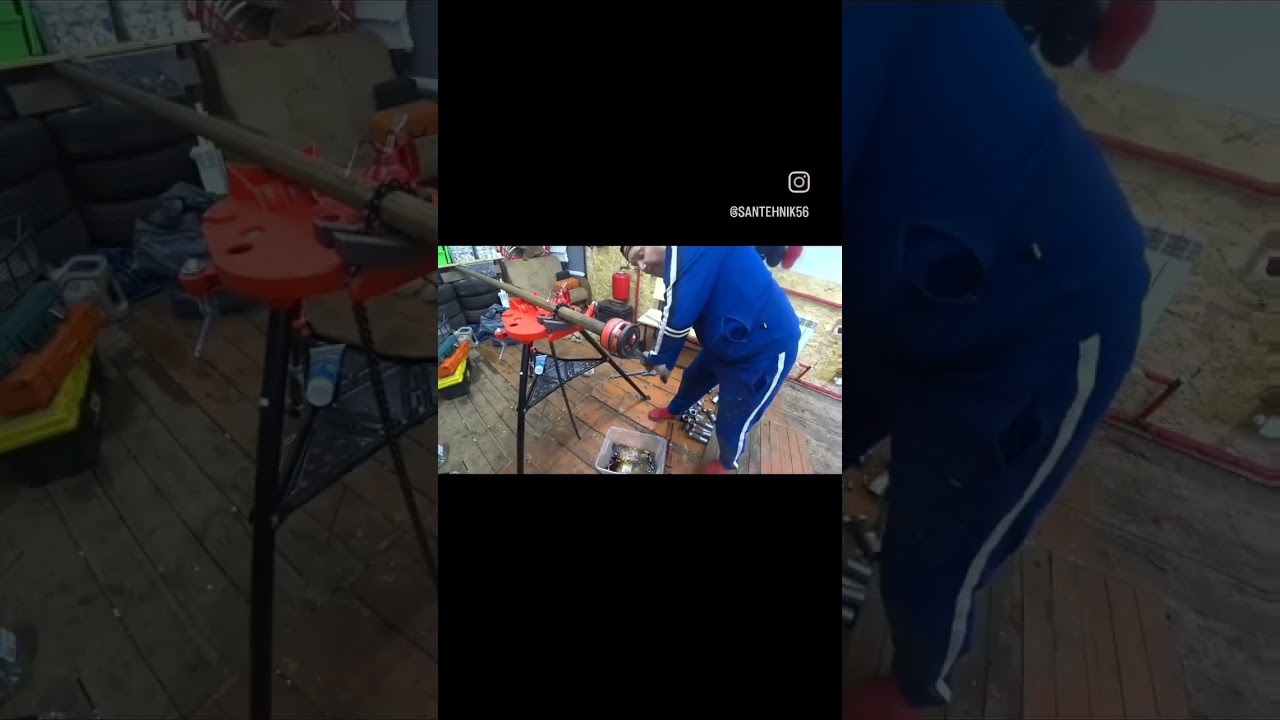 Как легко и просто нарезать резьбу на 2-ух дюймовой трубе ?! #сантехникlive #своимируками #отопление