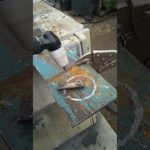 Как плазморезом вырезать ровное круглое отверстие .