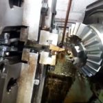 Красивая,зубострогальная операция.Обработка шестерни