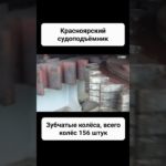 Красноярский судоподъёмник, зубчатые колёса. #shorts