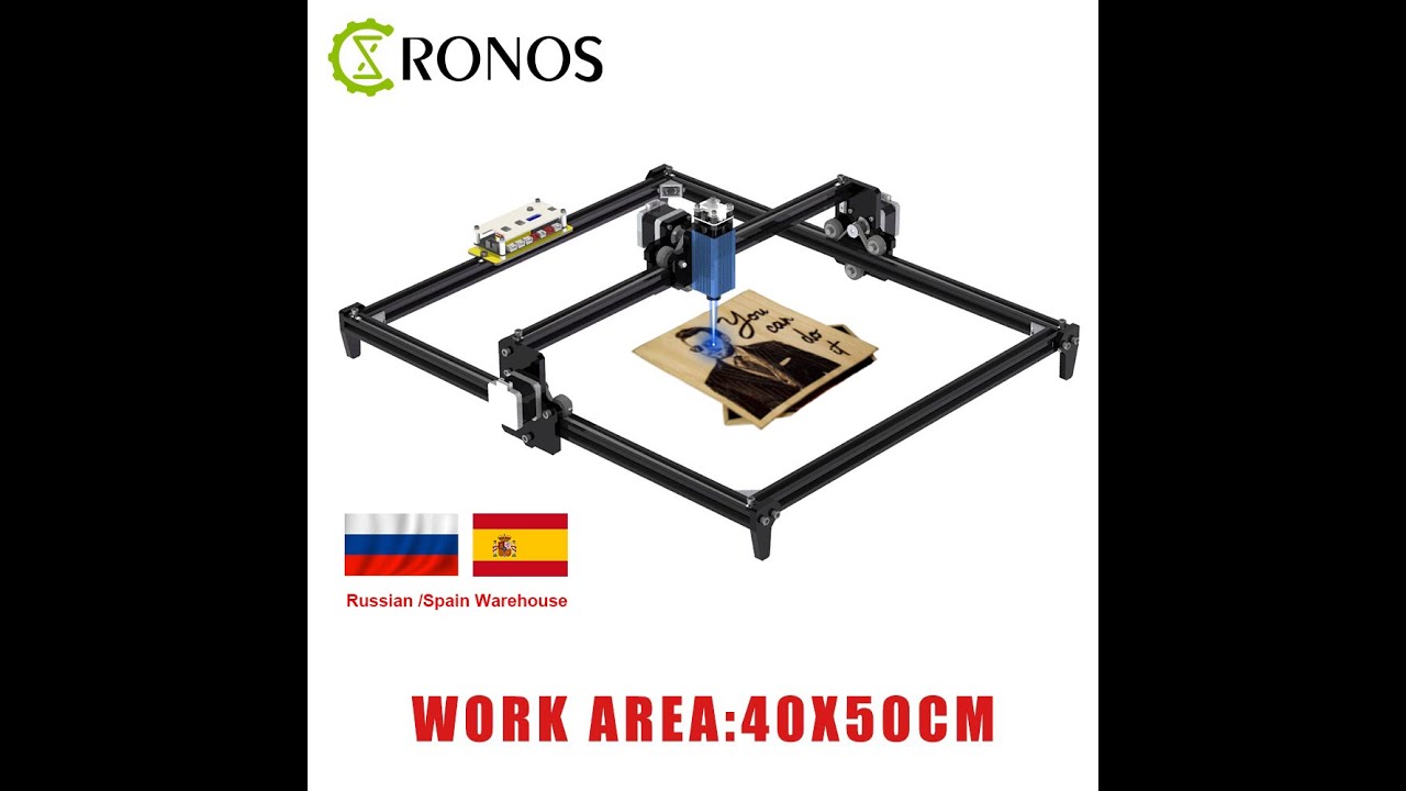 Лазерный гравировальный станок CRONOS 40*50 с ЧПУ с AliExpress