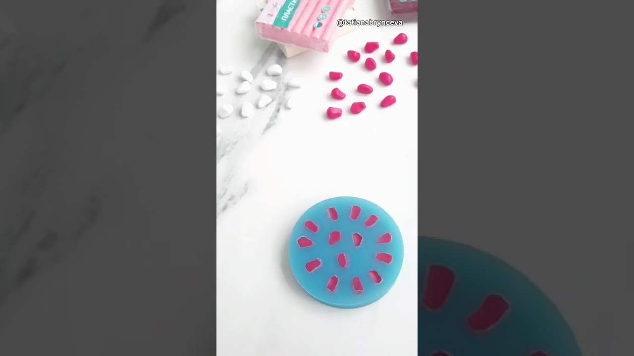 Лепим гранат из полимерной глины