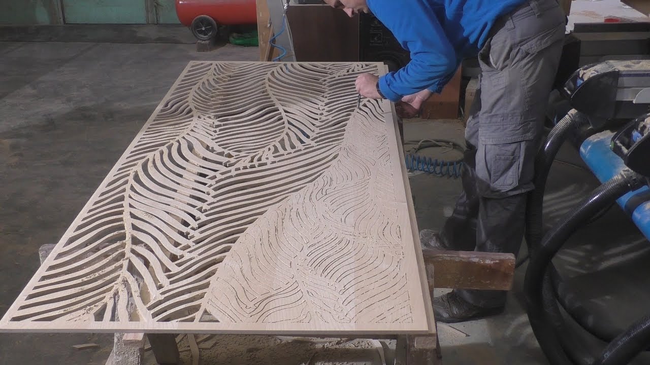 Milling of MDF panels with CNC. Фрезеровка МДФ панелей на ЧПУ