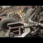Мини погрузчик "ВОРОН" рулевой гидроцилиндр установка.