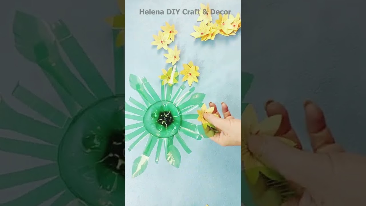 НЕВЕРОЯТНАЯ ИДЕЯ из зеленой пластиковой бутылки своими руками! Подарок и декор на 8 марта!