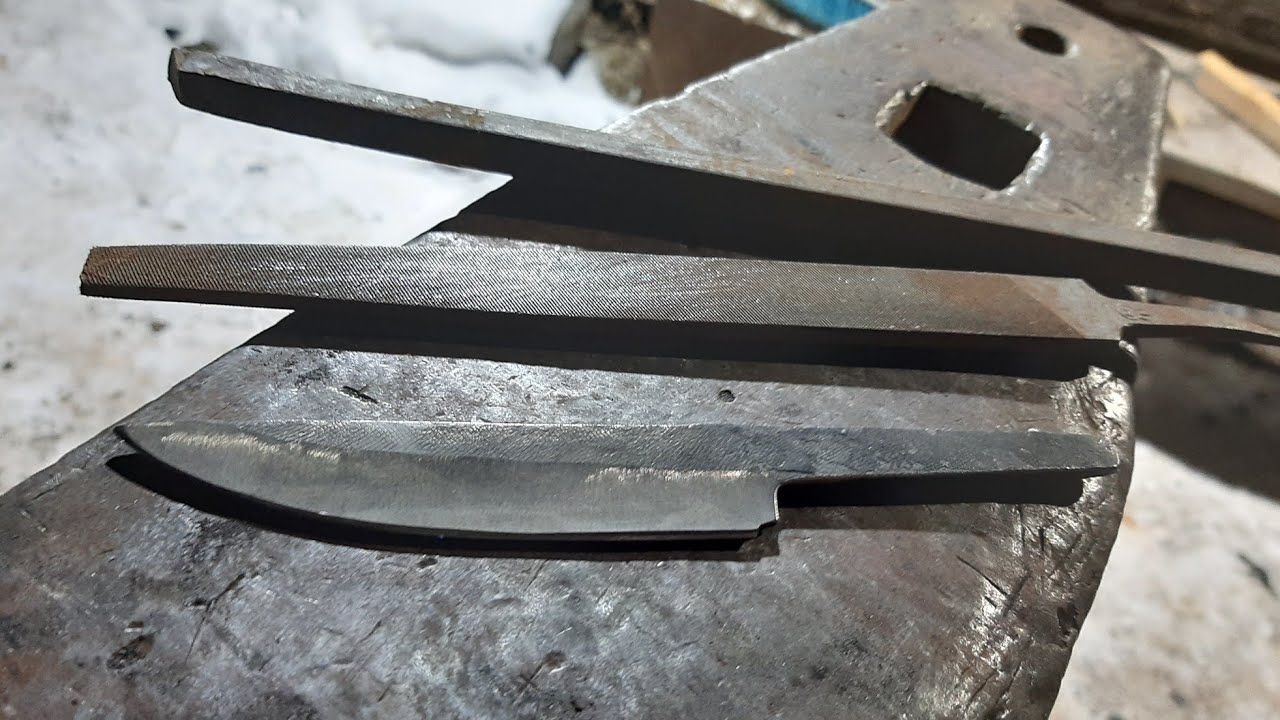Насколько прочный нож из напильника, закаленный на глаз? (краш-тест)/ old file knife