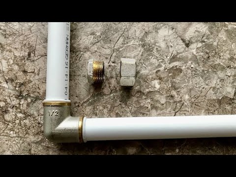 Новый способ соединения полипропиленовых труб с латунными фитингами, без паяльника