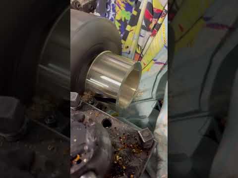 Обработка латуни на токарном станке #shortvideo #machine #production #work #cnc #aluminum