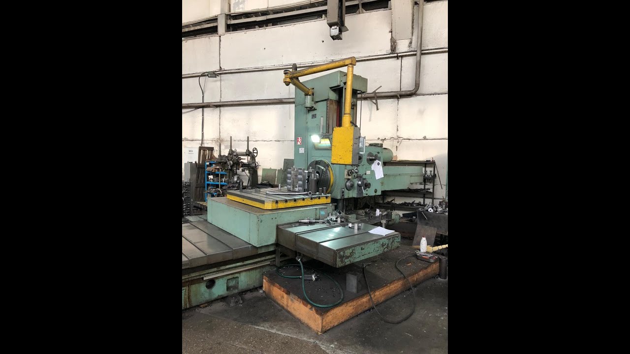 Обработка металла на расточном станке Steel processing on boring machine