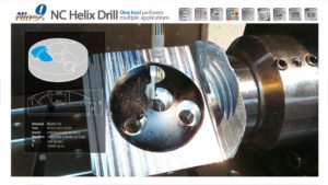 Обработка наклонных и ступенчатых отверстий с помощью сверла NC Helix