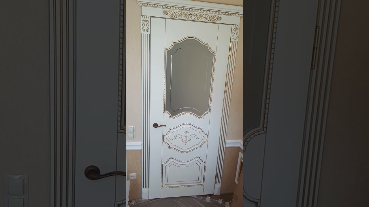 Обзор роскошной двери с 3D фрезеровкой + патина | Фабрика дверей в Донецке (ДНР)