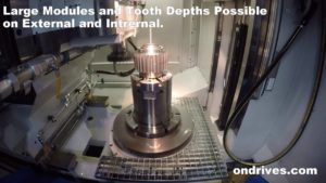 Ondrives Gleason P400ES shuttle shape gear.