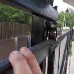 Откатные ворота бюджетный вариант