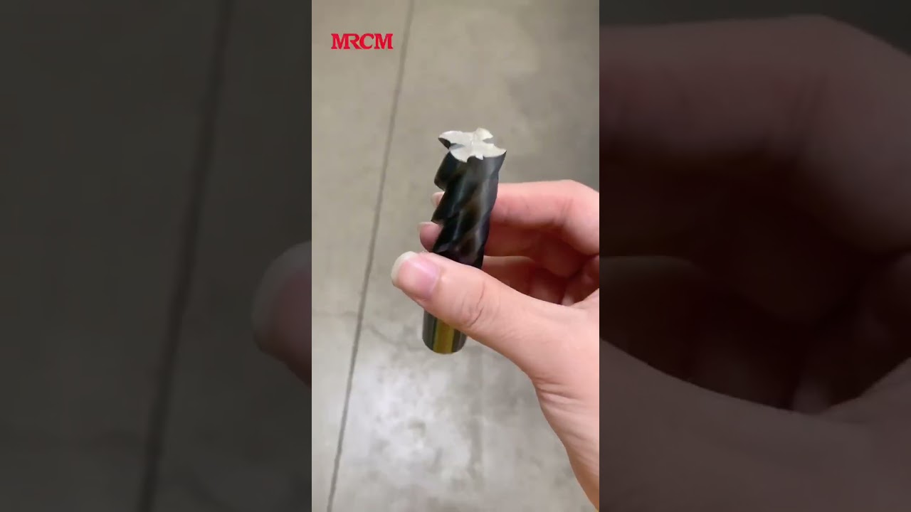 Отрезка и заточка концевой фрезы#shorts #endmills #заточкаинструмента #заточка #mrcm #tools#cutting