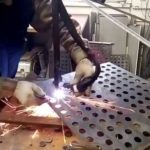 Отверстия малого диаметра при помощи плазмореза.