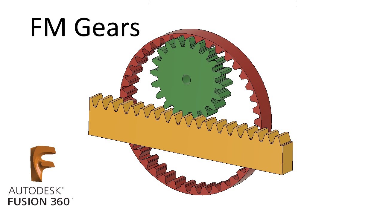 P.63. FM Gears in Fusion 360 / Зубчатые колеса во Фьюжн 360 (Шестерня, рейка)