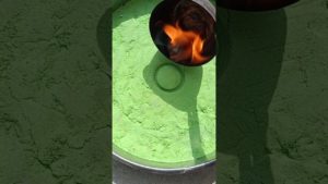 Plastic ring casting! #casting #plastic #ring #shorts #kineticsand