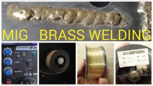 Полуавтоматическая сварка  латунью.   MIG brass  silicone bronze welding/brazing.