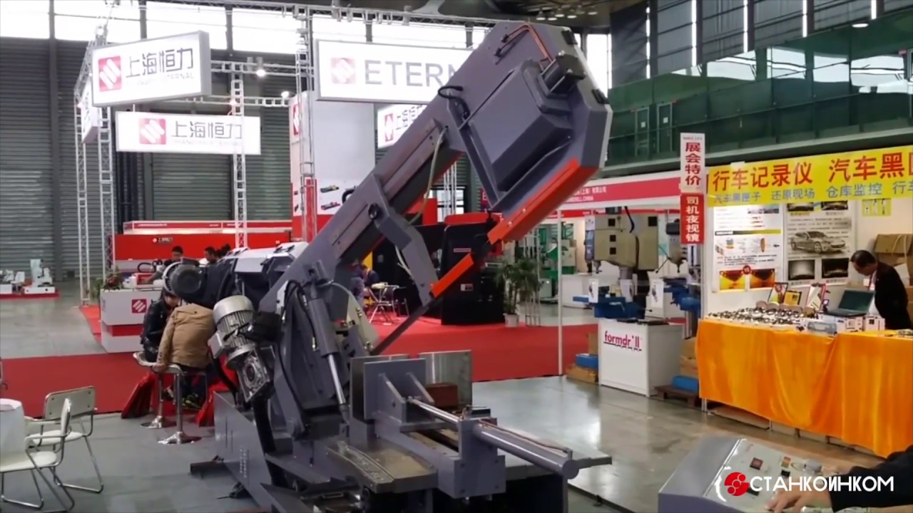 Полуавтоматический двусторонний ленточнопильный станок по металлу Chenlong