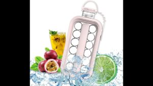 Портативная силиконовая форма для льда бутылка 2 в 1 ICE CUBE TRAY