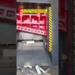 Powerful 1000 ton Gantry Guillotine Scrap Metal Shear Cut 14 cm Steel #guillotineshear #metalshear