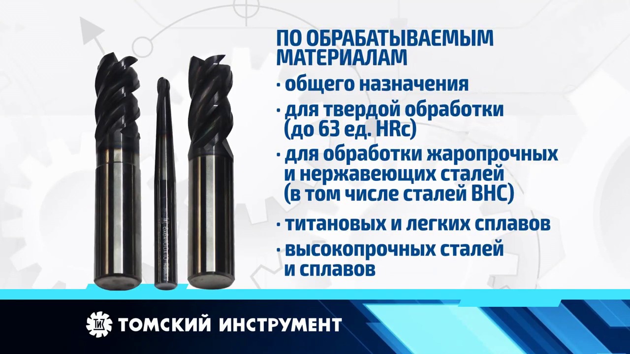 Предложение рынку - виды фрез