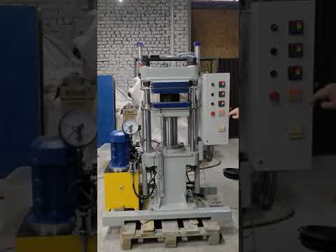 Пресс 350х350-2Э для вулканизации РТИ  Пробный запуск