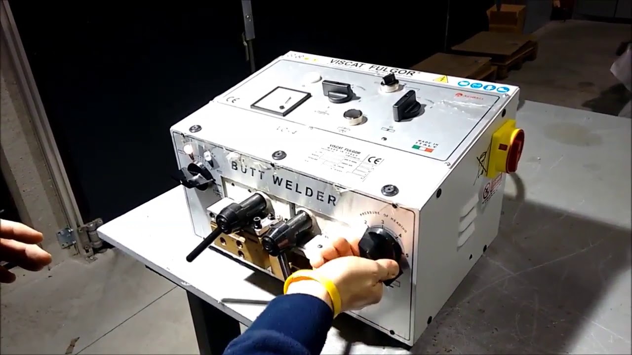 Процесс сварки ленточных пил на сварочной машине VC4 Viscat Fulgor